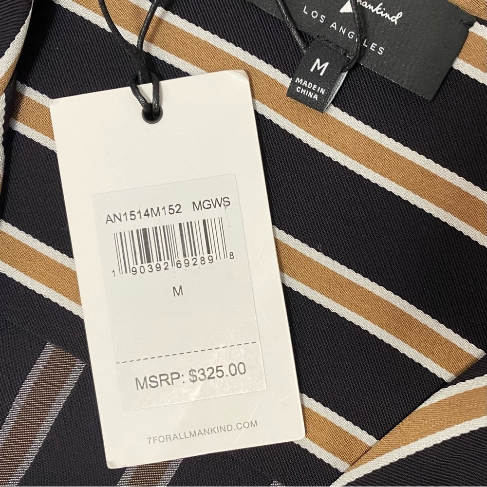 7 For All Mankind Striped Shirt Dress - Picture 11 of 16